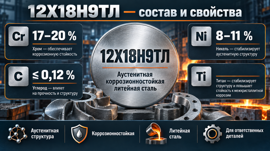 Основные дефекты литья стали 12Х18Н9ТЛ и способы их предотвращения