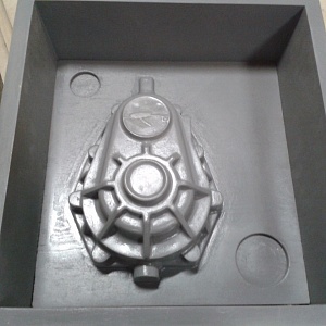 Крышка картера АК7 модельная оснастка для точного алюминиевого литья в ХТС